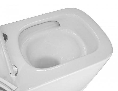 Унитаз Azario Cascad Торнадо AZ-10002 подвесной цвет Белый с сиденьем Микролифт