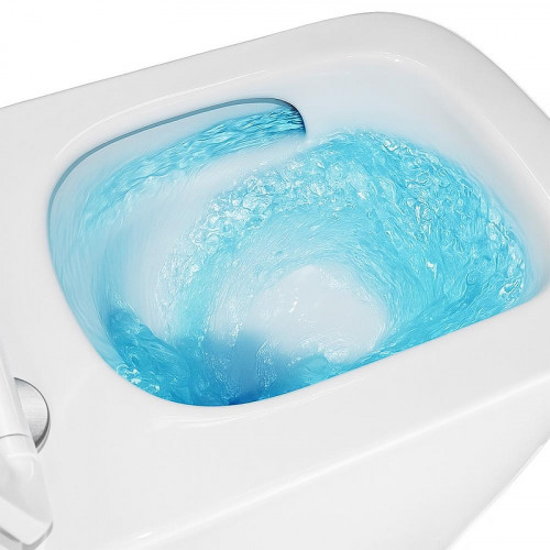 Унитаз Azario Cascad Торнадо AZ-10002 подвесной цвет Белый с сиденьем Микролифт