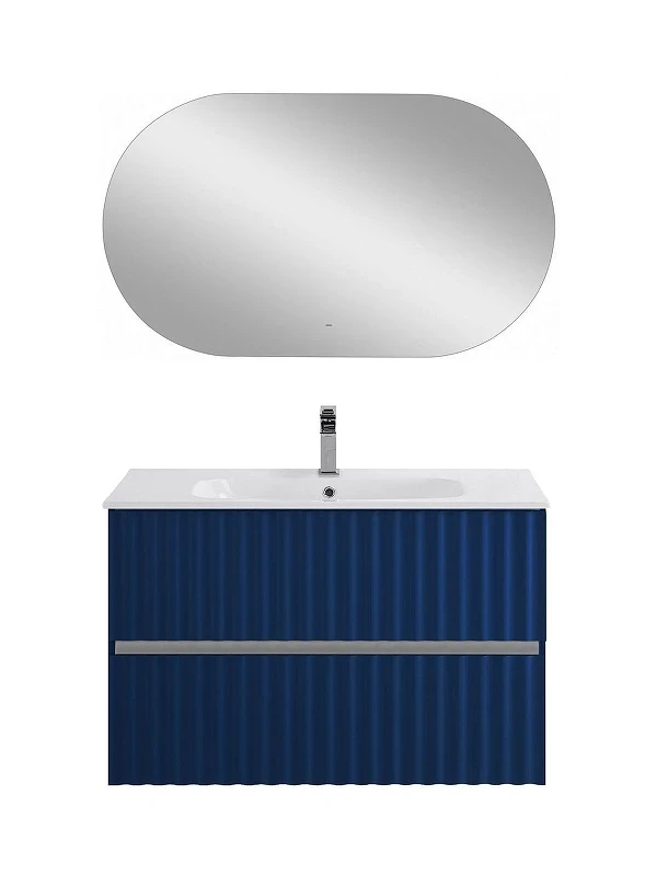 Тумба под раковину Art&Max Elegant 90 AM-ELEGANT-900-2C-SO-SA-P подвесная цвет Сапфир