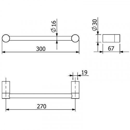 Полотенцедержатель Kludi Vela R 5896205 Хром