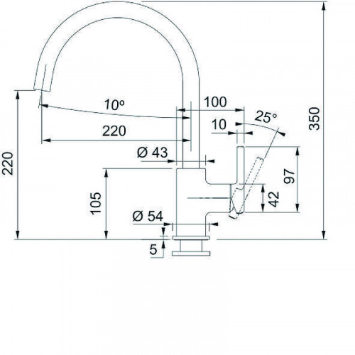 Смеситель для кухни Franke Lina XL 115.0626.024 цвет Белый