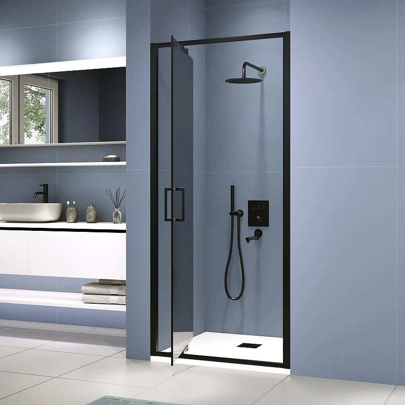 Душевая дверь RGW Stilvoll SV-05-2B 90 703205209-34 профиль Черный матовый стекло тонированное
