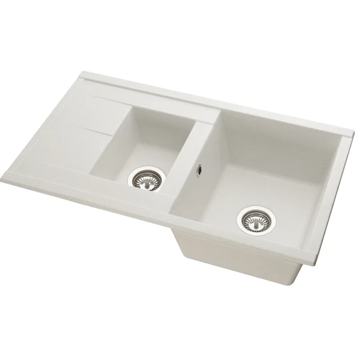 Кухонная мойка Aquaton Делия 87 1A716232DE240 Жемчуг искусственный камень (литьевой мрамор) встраиваемый