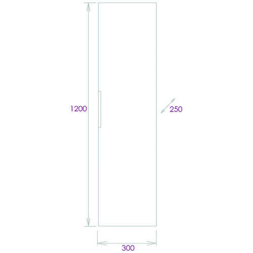 Шкаф пенал Onika Легран 30.10 403068 подвесной Дуб галифакс