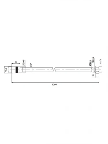 Душевой шланг AltroBagno SH 071712 Ni цвет Никель