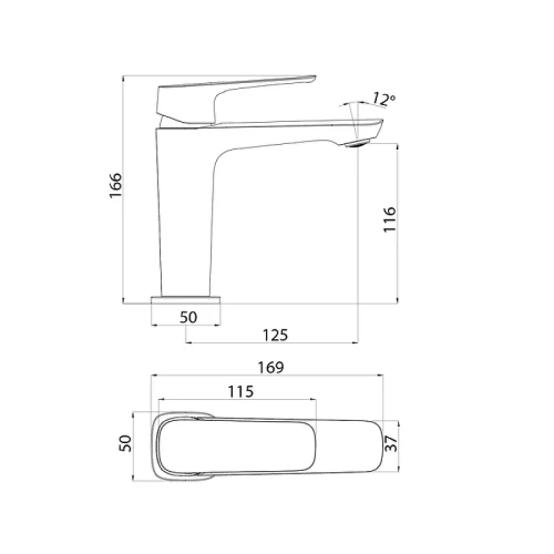 Смеситель для раковины Iddis Sign SIGSB00i01 Хром глянцевый