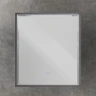 Зеркало Cezares Interni 80 CZR-SPC-INT-800-900-LED-TCH-WARM-TIT с подсветкой Tитан с сенсорным выключателем и подогревом МДФ / ЛДСП, стекло
