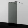 Душевая перегородка WasserKRAFT Vechte 120 60W40MB-TG профиль Черный стекло тонированное