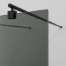 Душевая перегородка WasserKRAFT Vechte 120 60W40MB-TG профиль Черный стекло тонированное
