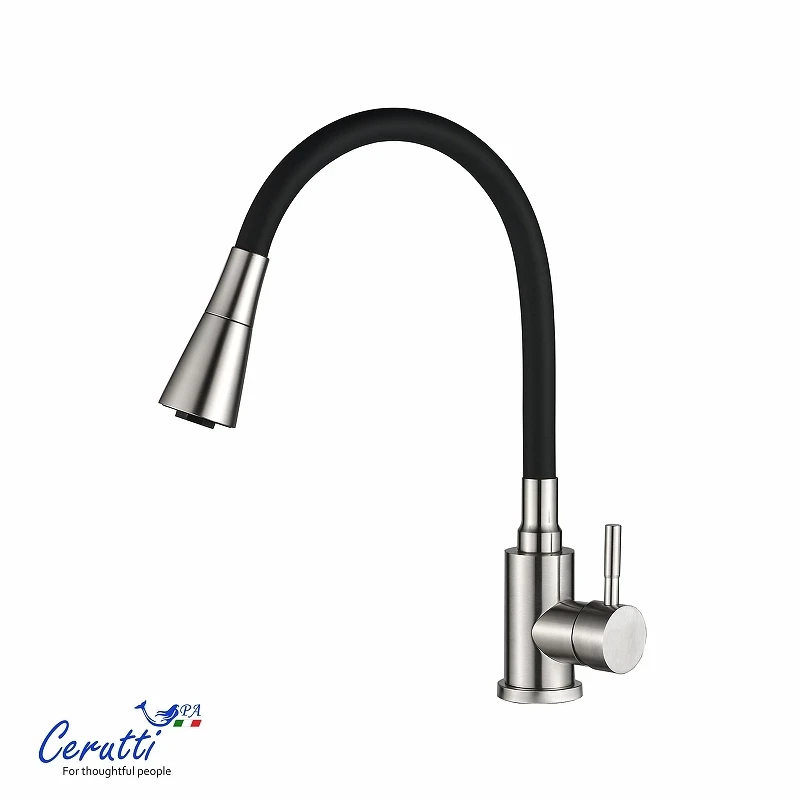 Cмеситель для кухни Ceruttispa Мия (Mia) BN CT12129 12129 цвет Никель матовый