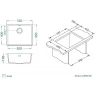 Кухонная мойка Alveus Granital Omni 30 Arctic G11 550x450x198 1150051 Белая