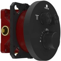 Смеситель для душа Vincea VSCV-322T-MMB с термостатом Черный матовый латунь встраиваемый