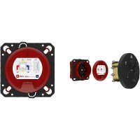Смеситель для душа Vincea VSCV-322T-MMB с термостатом Черный матовый латунь встраиваемый