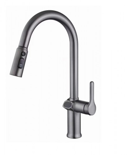 Смеситель для кухни Knotlor Inspiration KN-100/GM цвет Вороненая сталь