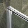 Душевая дверь Maybah Glass MGD-1280-5 1200x1950 раздвижная профиль Хром матовый стекло сатиновое