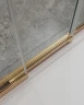 Душевой уголок Cezares Molveno 100x90 MOLVENO-AHF-31-100/90-C-BORO-IV профиль Брашированное золото стекло прозрачное