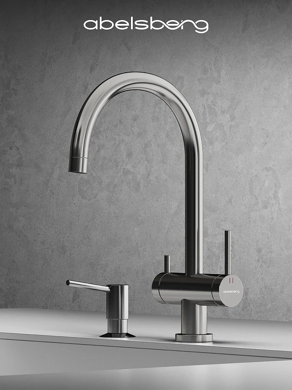 Смеситель для кухни Abelsberg Aera AWF70029CH цвет Глянцевый хром