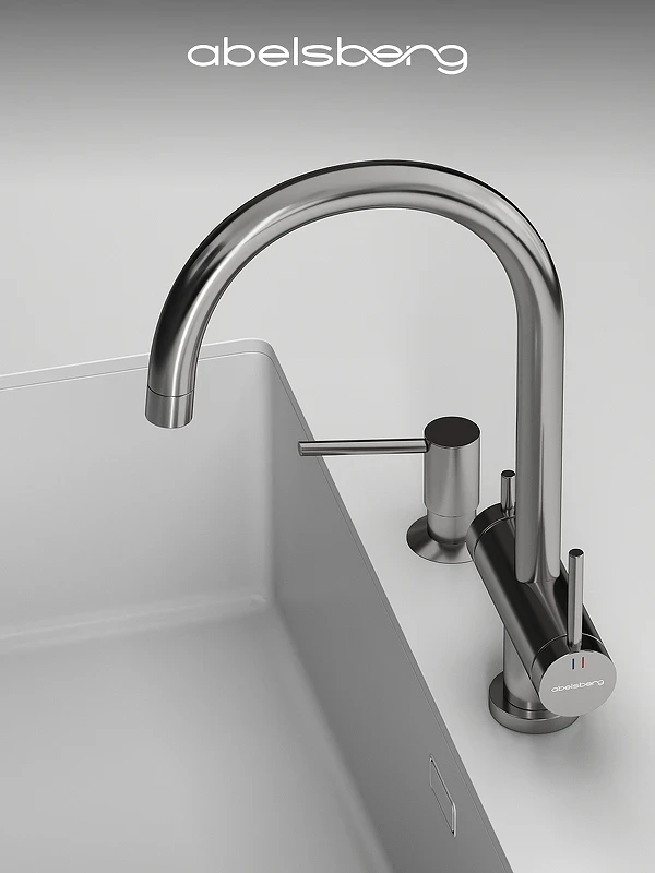 Смеситель для кухни Abelsberg Aera AWF70029CH цвет Глянцевый хром