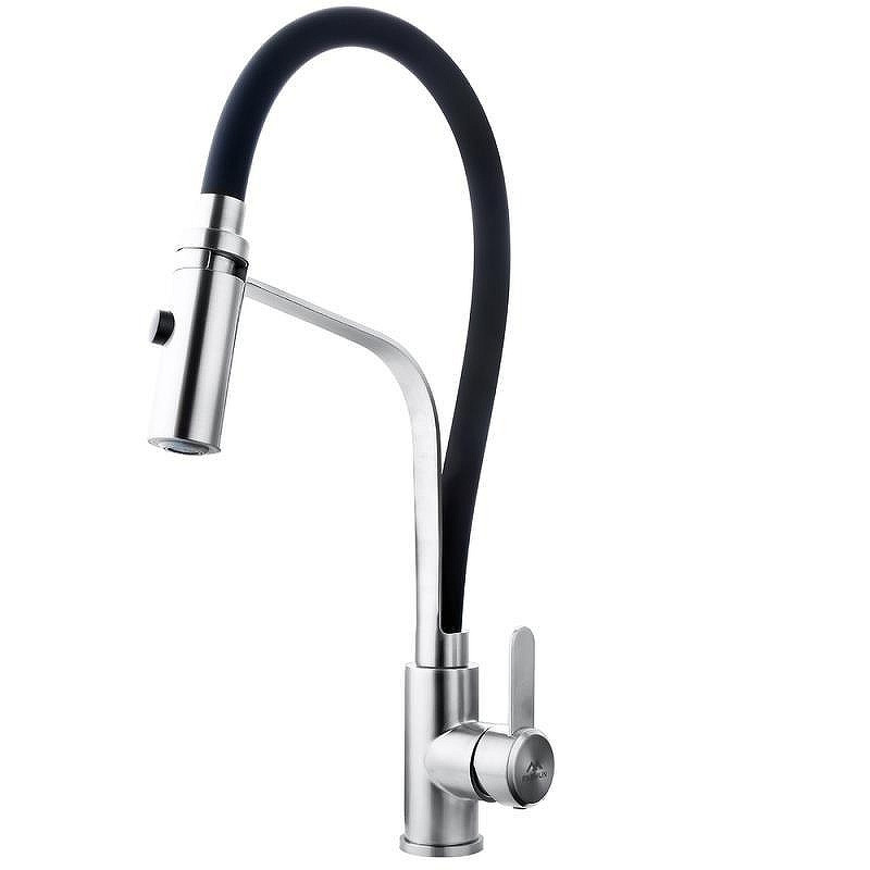 Смеситель для кухни Fashun A54112-7 цвет Сатин Черный