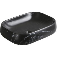 Раковина-чаша Ceruttispa 57 CR0086 MMB2 СТ9547 Черный матовый мрамор фарфор накладная