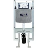 Комплект унитаза с инсталляцией WeltWasser AMBERG 497 ST + BAARBACH 004 GL-WT + AMBERG RD-WT 10000006682 цвет Белый глянцевый с сиденьем Микролифт и клавишей смыва цвет Белый