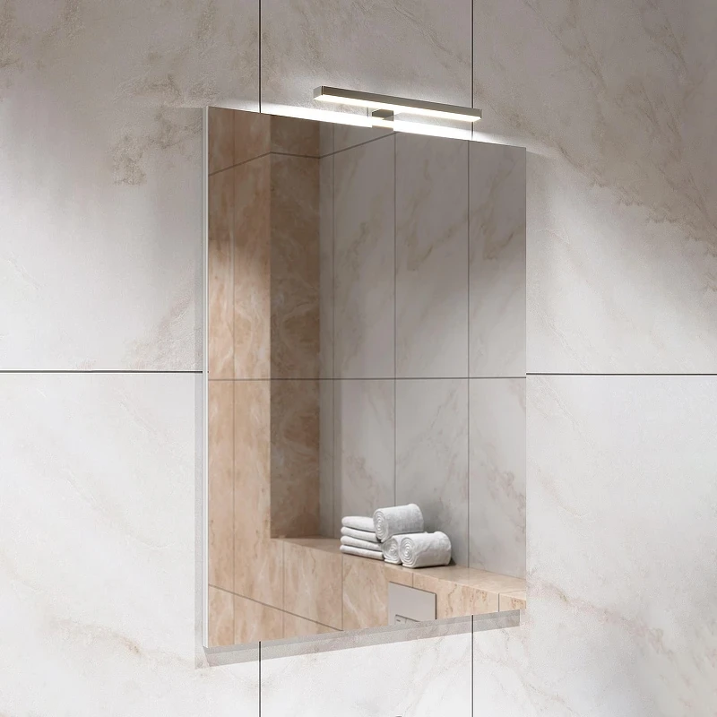 Зеркало Alavann Soft Silver 60 ALV0265000 с подсветкой цвет Серый