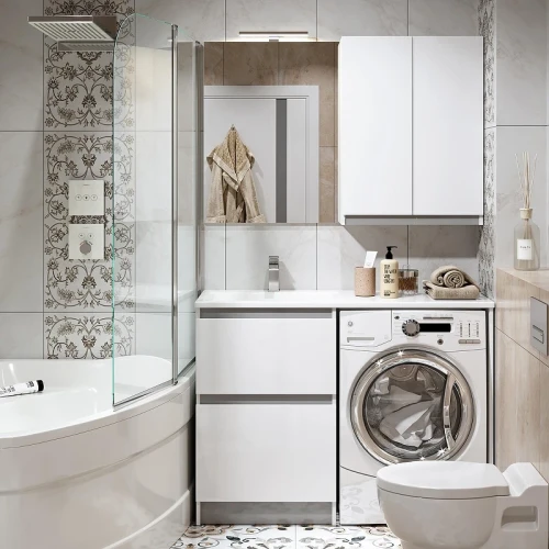 Зеркало Alavann Soft Silver 60 ALV0265000 с подсветкой цвет Серый