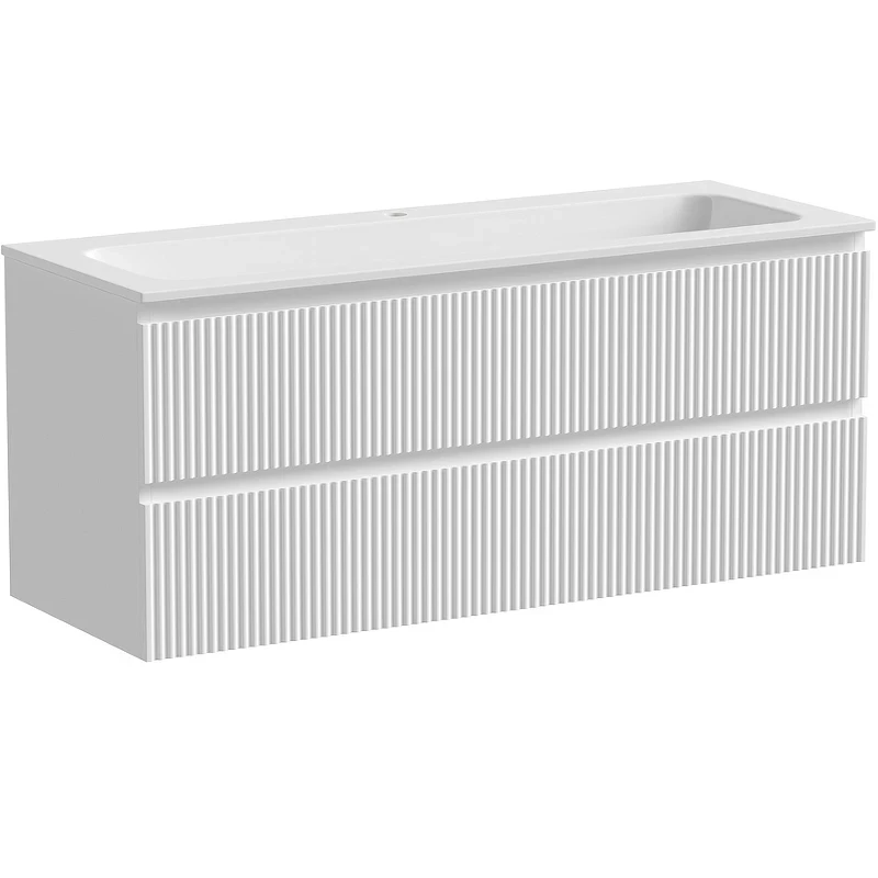 Тумба под раковину Sancos Snob R 120 SNR120W подвесная Bianco МДФ / ЛДСП