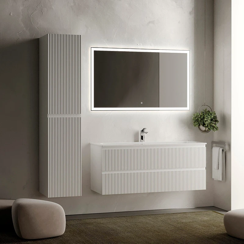 Тумба под раковину Sancos Snob R 120 SNR120W подвесная Bianco МДФ / ЛДСП