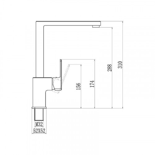 Смеситель для кухни Savol S-600706F цвет Хром