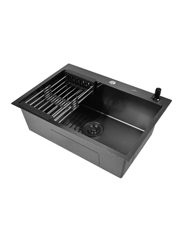 Кухонная мойка Wisent 70 WS37050B/W02-114B/W405B/W302644B цвет Грaфит