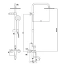 Душевая система Fmark FS8245A цвет Хром