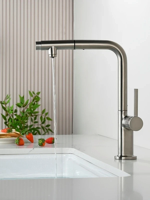 Смеситель для кухни AQUAme Cucina AQM9903BN цвет Никель шлифованный