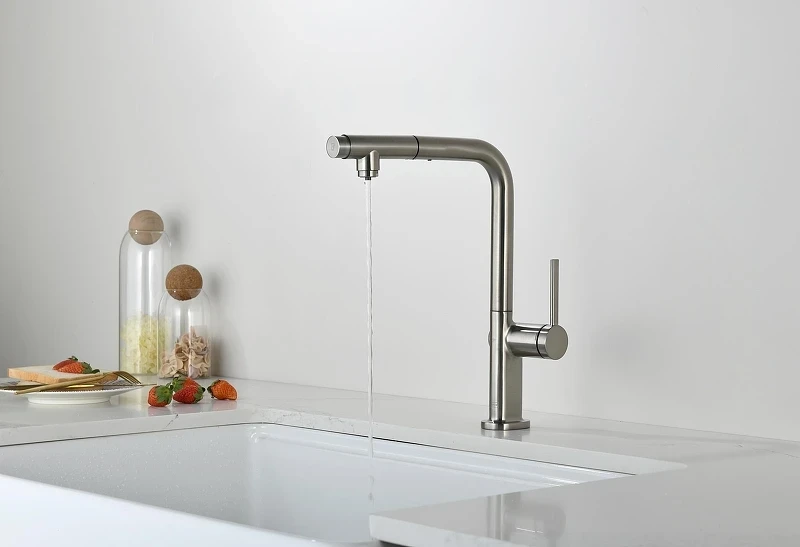Смеситель для кухни AQUAme Cucina AQM9903BN цвет Никель шлифованный