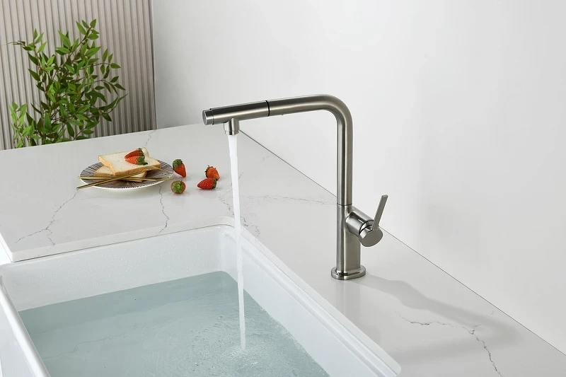 Смеситель для кухни AQUAme Cucina AQM9903BN цвет Никель шлифованный