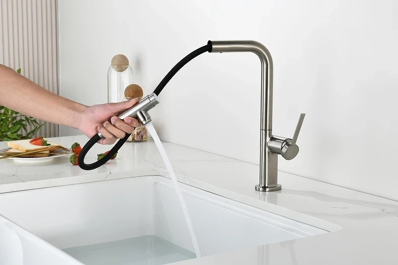 Смеситель для кухни AQUAme Cucina AQM9903BN цвет Никель шлифованный