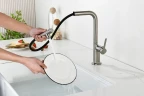 Смеситель для кухни AQUAme Cucina AQM9903BN цвет Никель шлифованный