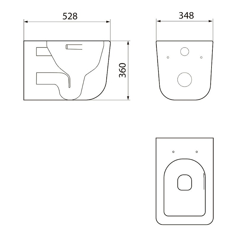 Унитаз Point Меркурий PN41831GM подвесной Графит матовый с сиденьем Микролифт