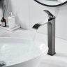 Смеситель для раковины Shevanik S4011T цвет Оружейная сталь