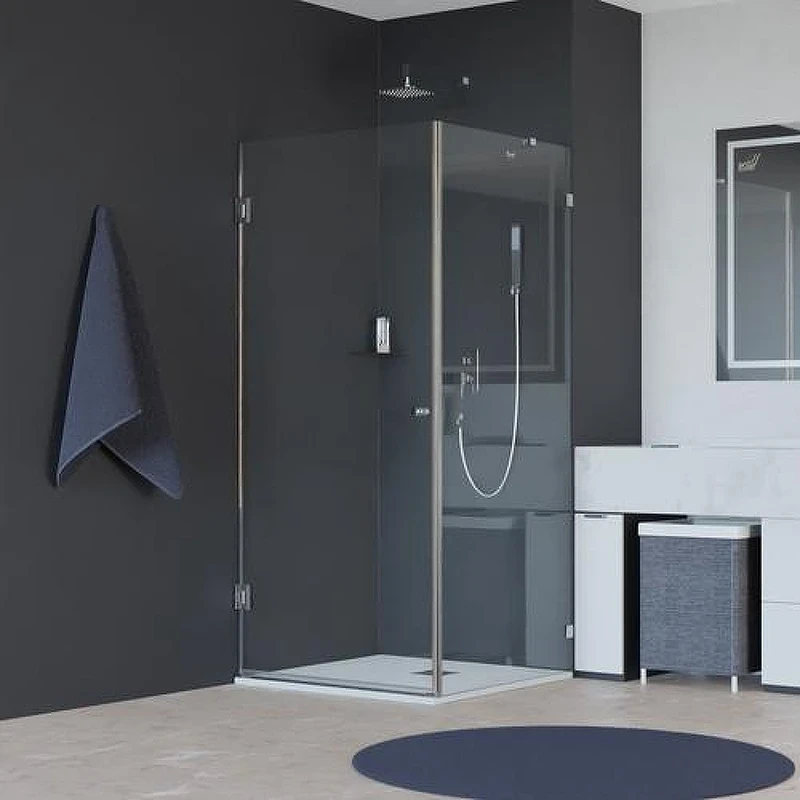 Душевой уголок RGW Hotel 80x80 35063488-11, 16180188-11 профиль цвет Хром стекло прозрачное
