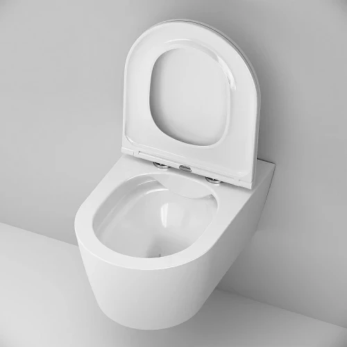 Комплект унитаза с инсталляцией AM.PM Func FlashClean IS90151.8F1701 с сиденьем Микролифт и клавишей смыва Хром глянцевый фарфор подвесной