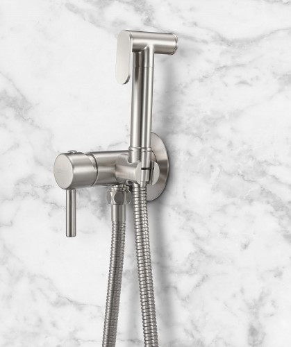 Гигиенический душ со смесителем Milacio Ultra MCU.850.SS Нержавеющая сталь нержавеющая сталь встраиваемый