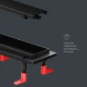 Душевой лоток AM.PM PrimeFlow 70 W02SC-U11-070-04BM с Черной матовой решеткой / под плитку Tile