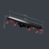 Душевой лоток AM.PM PrimeFlow 70 W02SC-U11-070-04BM с Черной матовой решеткой / под плитку Tile