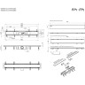 Душевой лоток AM.PM PrimeFlow 70 W02SC-U11-070-04BM с Черной матовой решеткой / под плитку Tile