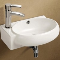 Раковина WeltWasser Aisbach 5011 L 43 10000003874 Белый глянец фаянс подвесная