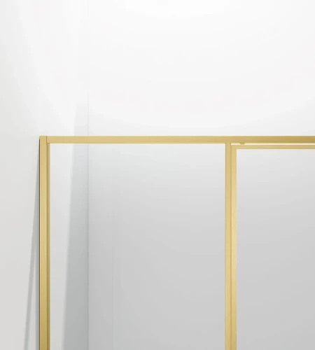 Душевой уголок Vincea Slim 8mm 90х120 VSR-4SLP9012CLG профиль Брашированное золото стекло прозрачное