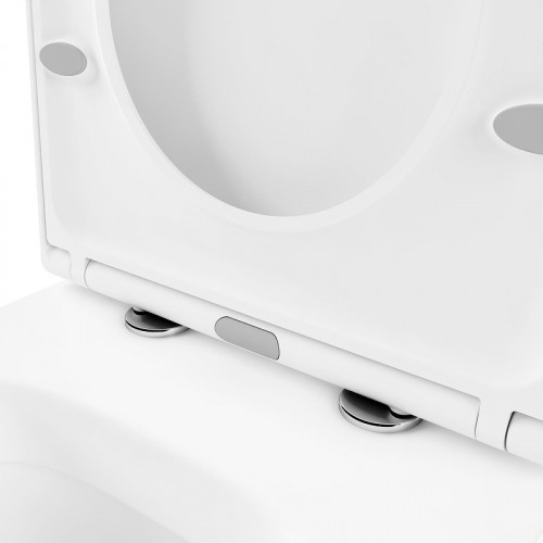 Унитаз Lavinia Boho Biore Rimless 3304003R подвесной цвет Белый глянцевый с сиденьем Микролифт