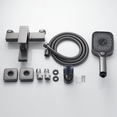 Смеситель для ванны Shevanik S9602T цвет Оружейная сталь