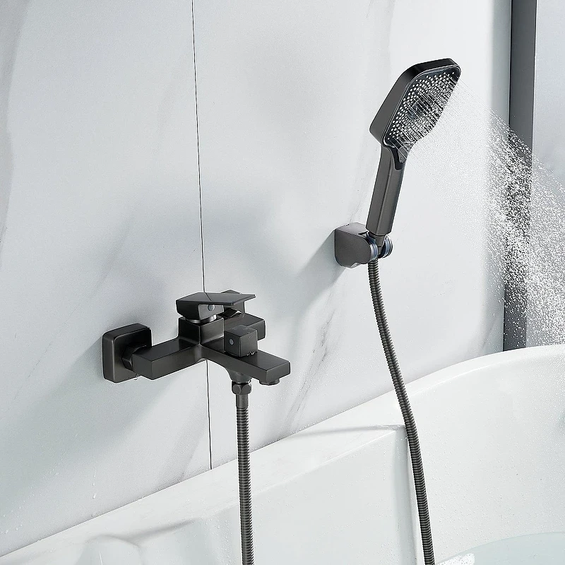 Смеситель для ванны Shevanik S9602T цвет Оружейная сталь